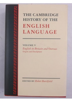 The Cambridge History of the English Language, Volume V