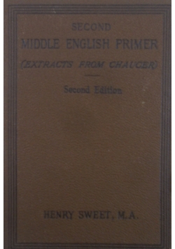 Second Middle English Primer , 1905 r.