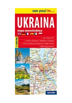 Ukraina 1:1 000 000 papierowa mapa samochodowa