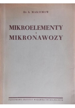 Mikroelementy i mikronawozy, 1949r.
