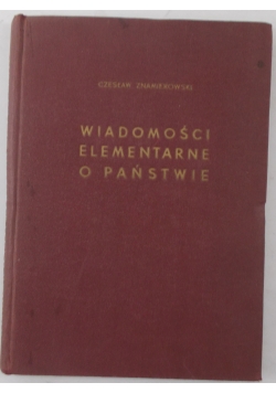 Wiadomości elementarne o Państwie, 1934 r