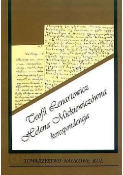 Teofil Lenartowicz Helena Mickiewiczówna korespondencja