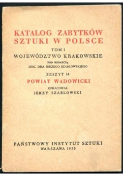 Katalog zabytków sztuki w Polsce, tom I, zeszyt 14