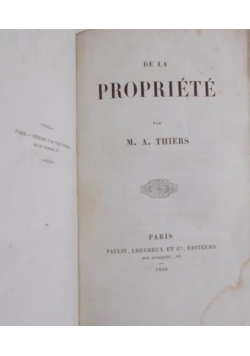 Propriete , 1848r.