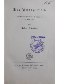Das schwarze meib, 1925 r.