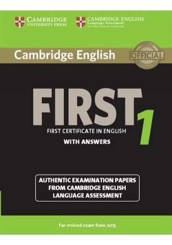 Cambridge English First 1 authentic examination papers with answers