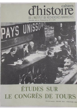 Etudes sur le congres de tours