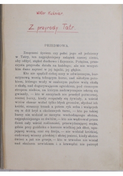 Z przyrody Tatr