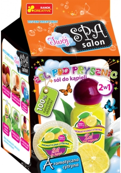 Żel pod prysznic sól do kapieli. Aromatyczna cytryna