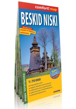 Beskid Niski mapa turystyczna 1:70 000 laminowana