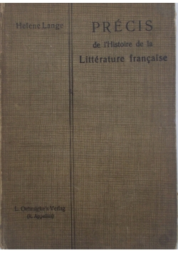 Precis de l'histoire de la litterature francaise