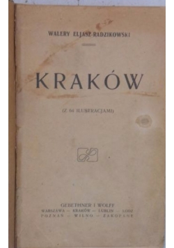 Kraków z 64 ilustracjami, 1922 r.