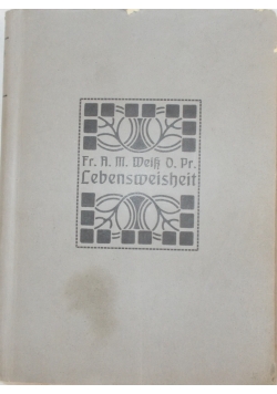Lebensweisheit, 1920 r.