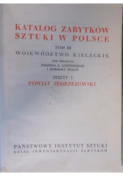 Katalog zabytków sztuki w Polsce, tom III zeszyt 3