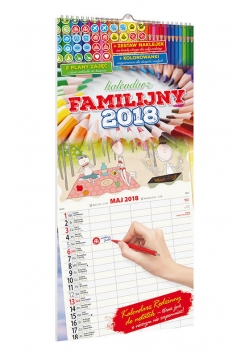 Kalendarz 2018 KPD-5 Familijny z naklejkami