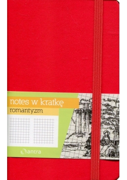 Notes w kratkę A6 Romantyzm czerwony