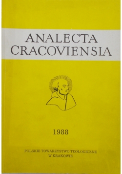 Analecta Cracoviensia 1988