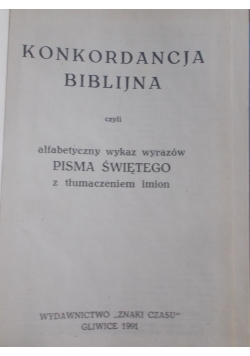Konkordanacja biblijna