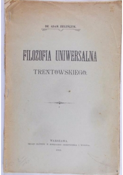 Filozofia uniwersalna, 1913 r.