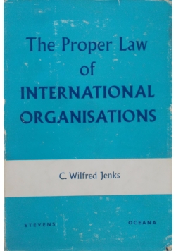 The proper law of international organisations
