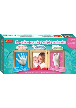 Odlew 3D rączki i stópki maluszka