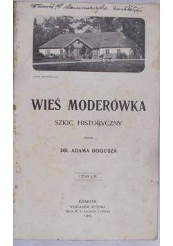 Wieś Moderówka, 1905 r.