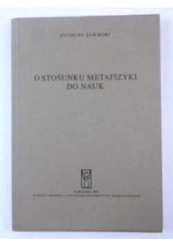 O stosunkach metafizyki do nauk
