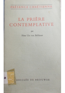 La priere contempltive