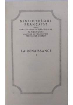 Comte de gobineau la renaissance scenes historiques 1922 r.