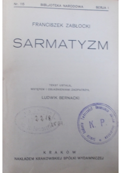 Sarmatyzm, 1928 r.