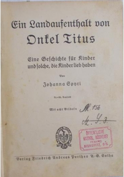 Ontel Titus, 1883 r.