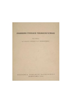 Posoborowe publikacje teologiczne w Polsce