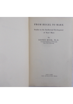 From Hegel To Marx