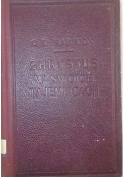 Chrystus w swoich tajemnicach, 1923r.