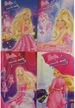 Barbie w świecie mody - zestaw  IV kolorowanek