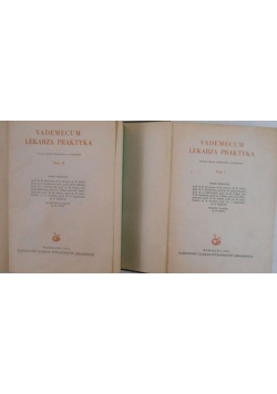 Vademecum lekarza praktyka, Tom I-II