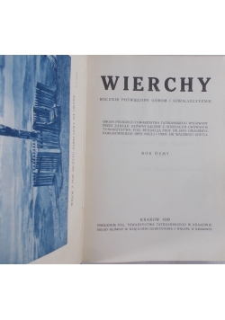 Wierchy, 1930