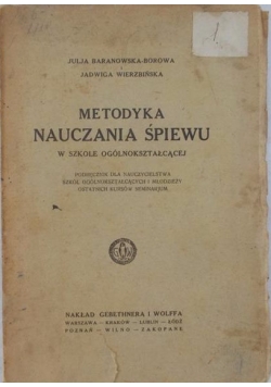 Metodyka nauczania Śpiewu 1925r