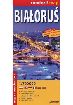 Białoruś comfort! map laminowana mapa samochodowa 1:700 000