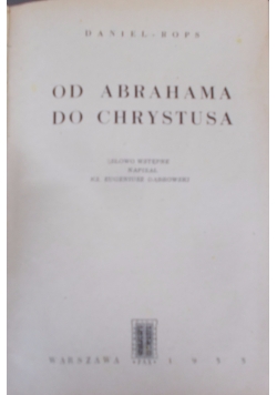 Od Abrahama do Chrystysa