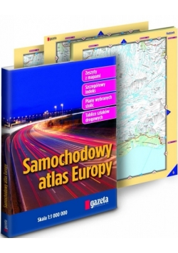 Samochodowy atlas Europy 1:1 000 000