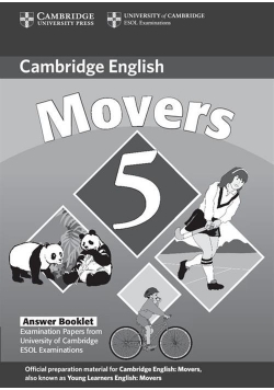 Cambridge Young Learners English Tests Movers 5 Answer Booklet