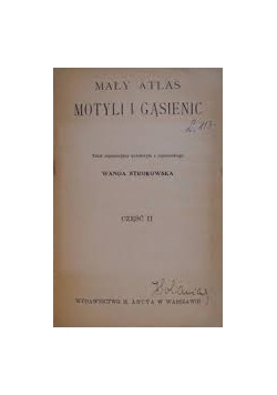 Mały atlas motyli i gąsienic, 1926r