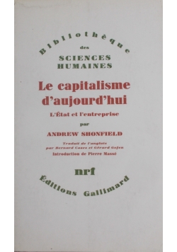 Le capitalisme d'aujourd'hui