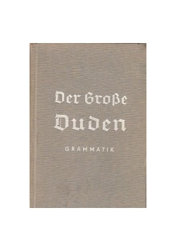 Der Grosse Duden Grammatik, 1937 r.