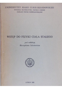 Wstęp do fizyki ciała stałego