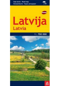 Łotwa plan miasta 1:700 000