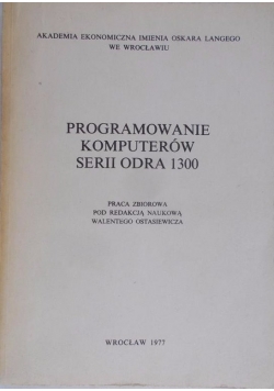 Programowanie komputerów serii odra 1300