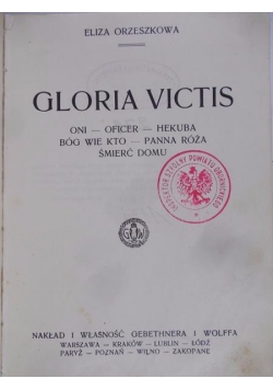 Gloria Victis, 1928 r.