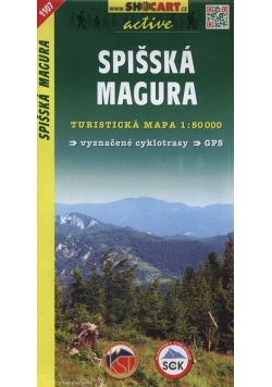 Spisska Magura Mapa turystyczna 1:50 000